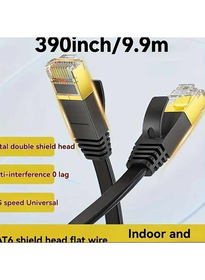 Cat6 Ethernet Cable 390 Inch Flat High Speed Indoor Outdoor Network Cable - Image 5