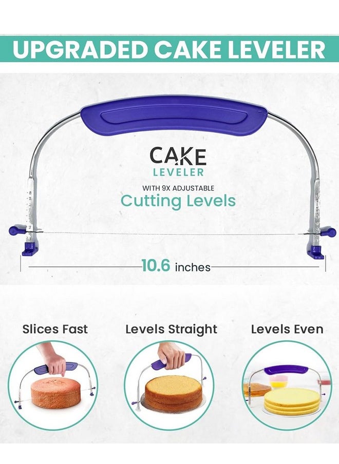 RFAQK RFAQK 64 PCs Cake Decorating Kit for Beginners Includes Video Course, Booklet + Baking Supplies Gift - Cake Stand, Leveler, 24 Numbered Piping Tips, Straight & Offset Spatula, & Scraper sets  - Image 4