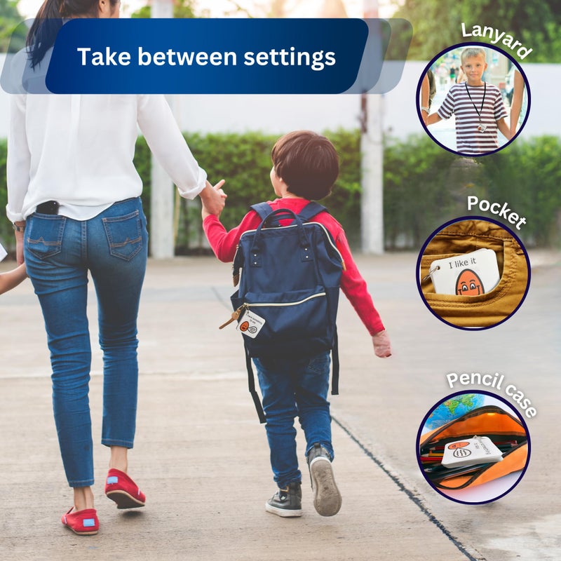 Autism Supplies And Developments Communication Keyring Autism Lanyard - Premium Durable Plastic - 16 Communication Cards â€“ SEN â€“ Autism Learning Resources â€“Visual Timetable for Autistic Children â€“SEN - Image 4