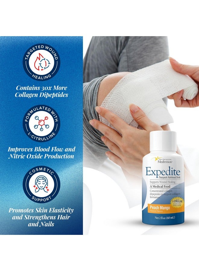 ميدتريشن Medtrition Expedite Liquid Collagen - 30x المزيد من ببتيدات الكولاجين مقارنة بالبودرة، يدعم التئام الجروح والتعافي من الجراحة وقرحة القدم السكرية وصحة الجلد والمزيد (عبوة من 24 زجاجة) - Image 4