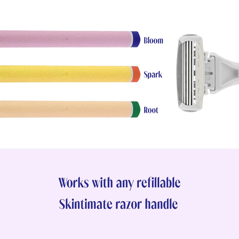 Skintimate 4-Blade Razor Refill Cartridges with Aloe and Vitamin E, 12 Count - Image 3