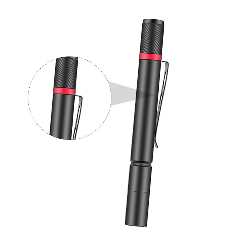 Emergency LED Flashlight Pen Light With Clip Mini Camping Outdoor Lamp - Image 4