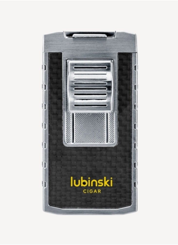 Lubinski Lubinski New Metal Windproof Butane Gas Lighter For Outdoor Indoor Use Silver — Perfect For Gift  - Image 1
