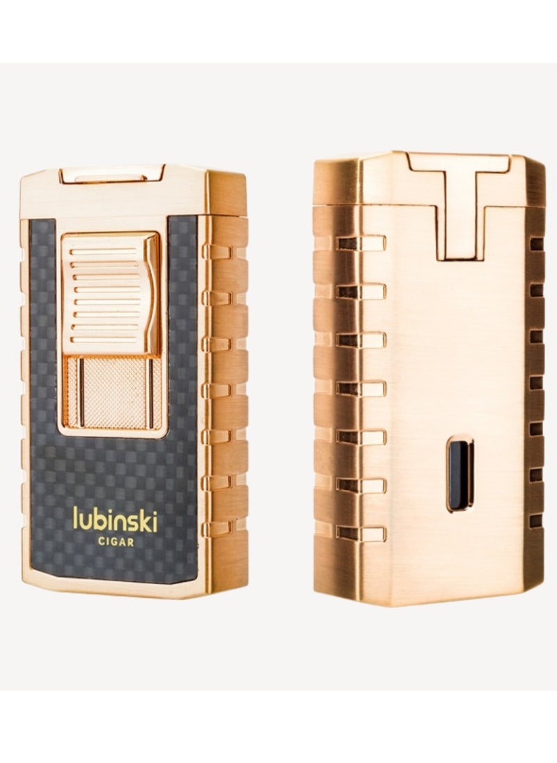 Lubinski Lubinski New Metal Windproof Butane Gas Lighter For Outdoor Indoor Use Silver — Perfect For Gift  - Image 2
