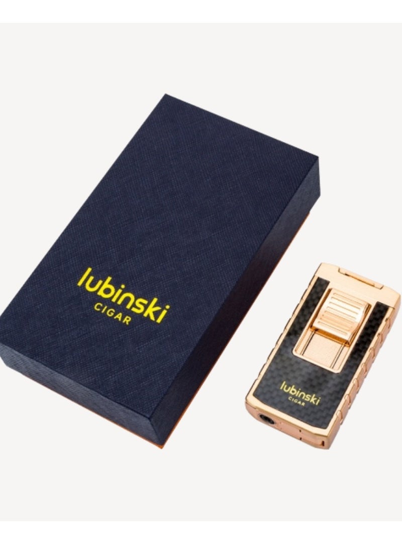 Lubinski Lubinski New Metal Windproof Butane Gas Lighter For Outdoor Indoor Use Silver — Perfect For Gift  - Image 3