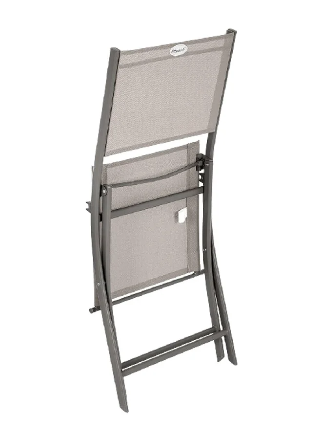 atmosphera 4Piece Modula Metal Stylish Versatile Folding Chair Set Grey 87 x 46 x 52 cm 149169