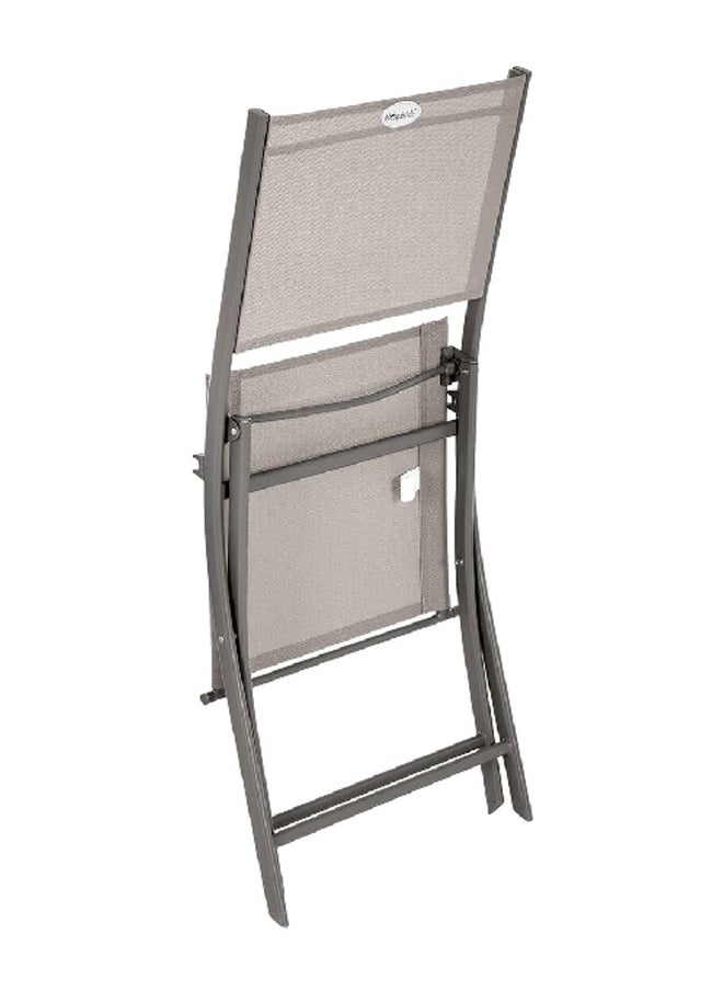 atmosphera 4Piece Modula Metal Stylish Versatile Folding Chair Set Grey 87 x 46 x 52 cm 149169  - Image 2