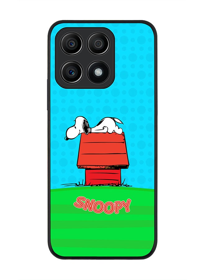 Stylizedd Rugged Black edge case for Honor X8A 4G Slim fit Soft Case Flexible Rubber Edges Anti Drop TPU Gel Thin Cover - Snoopy 2 - Image 1