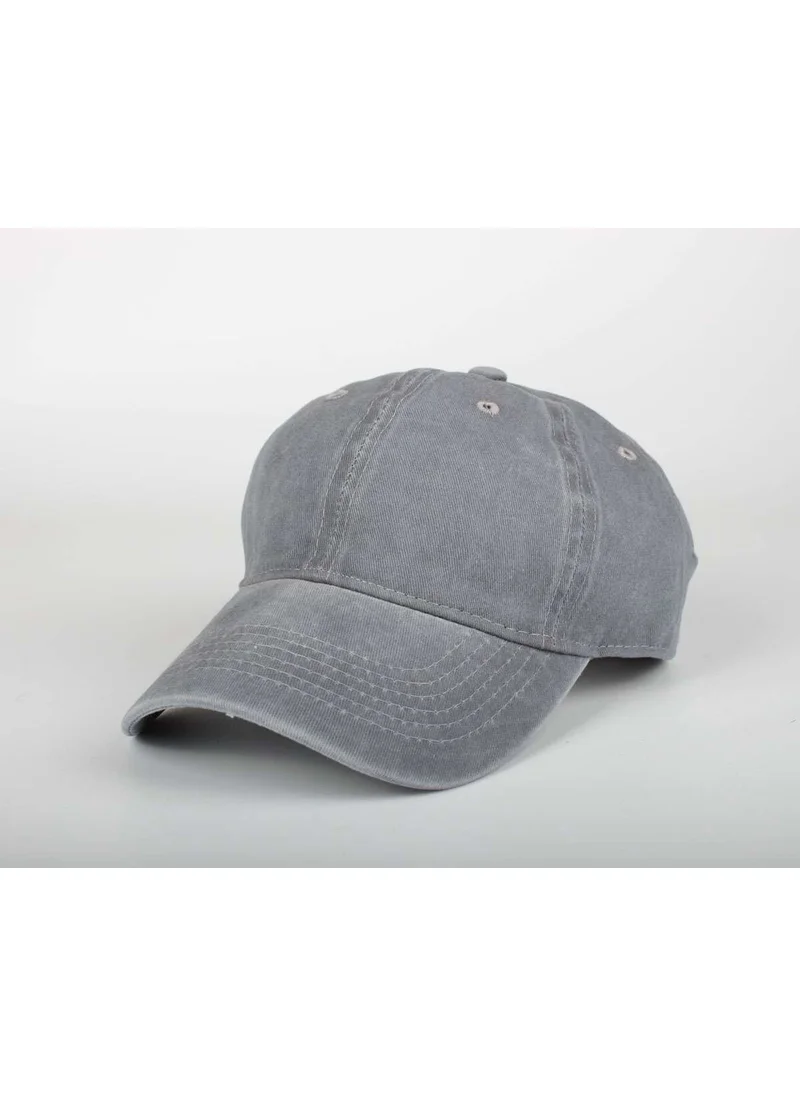 Şapka Market Hat Market Plain Vintage Cap Hat Gray