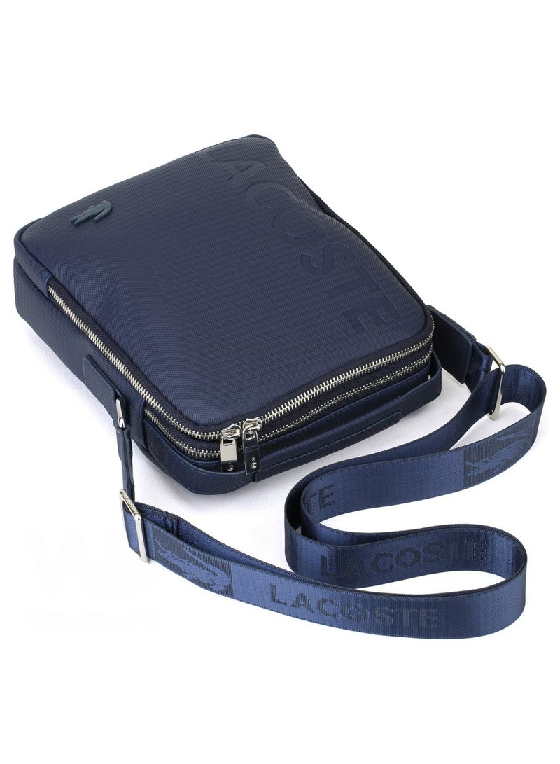 "Men's Blue Crossbody Bag: Sleek and Versatile Design with Adjustable Strap, Multiple Compartments for Optimal Organization, Durable and Stylish, Ideal for Daily Use, Travel, and Casual Outings"  - Image 5