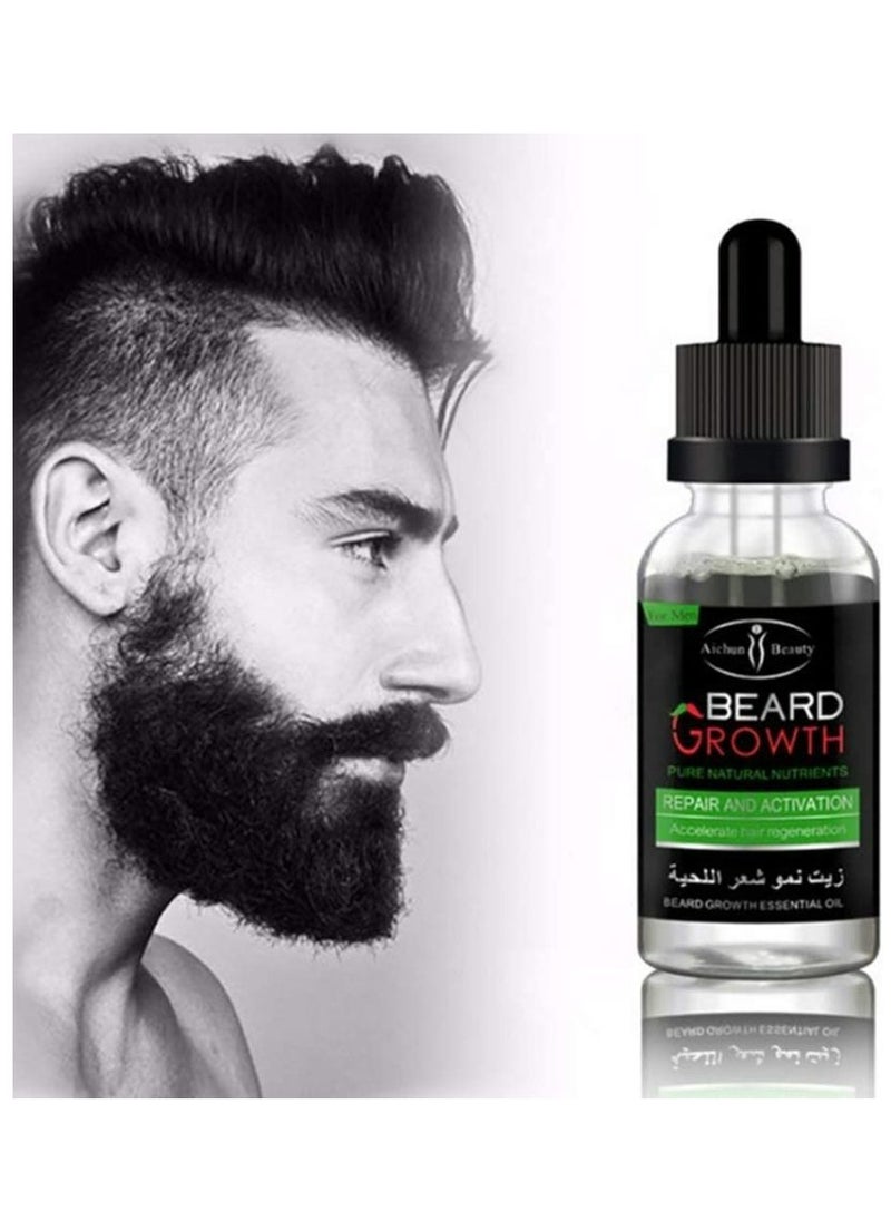 Aichun beauty Beard Growth Hair Shampoo 100ml+Beard Growth Hair Oil 30ml  - Image 3