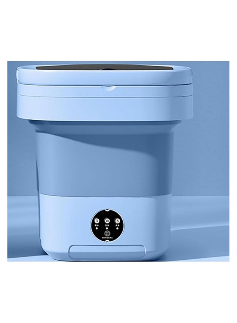 Huitich Portable Foldable Washing Machine 8L Blue  - Image 4