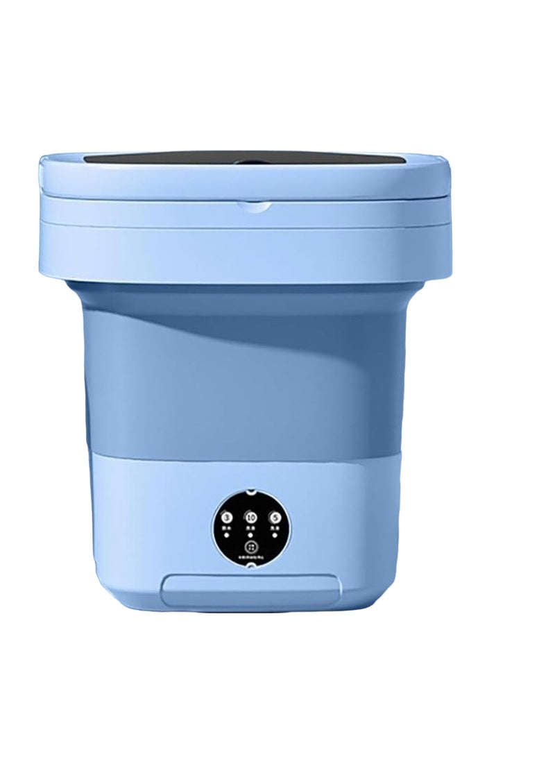Huitich Portable Foldable Washing Machine 8L Blue  - Image 1