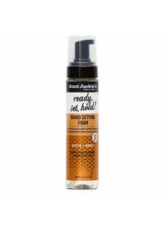 Aunt Jackie's Curls & Coils Braid + Twist Collection Ready, Set, Hold Braid Setting Foam With Extra Firm Hold, 8.5 Fl Oz  - Image 1