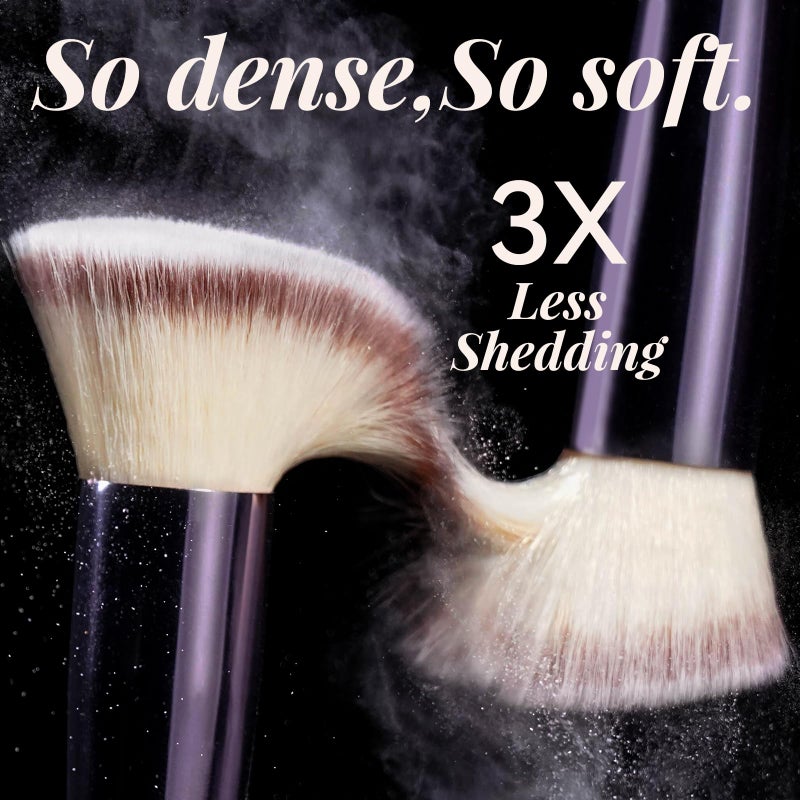 BS Mall BS-MALL Makeup Brush Set 18 Pcs Premium Synthetic Foundation Powder Concealers Eye shadows Blush Makeup Brushes with black case - Image 4