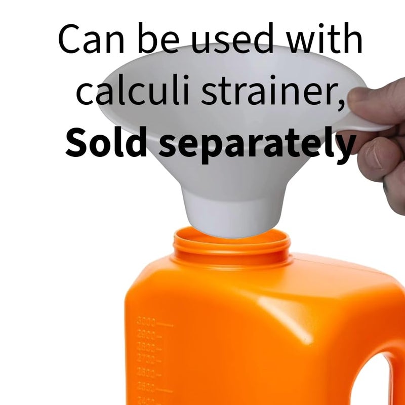 Vakly 24-Hour Urine Collection Bottles with Easy-Grip Handle - Large Graduated Container for Overnight Collection with Wide Opening and Screw On Cover (1) - Image 4