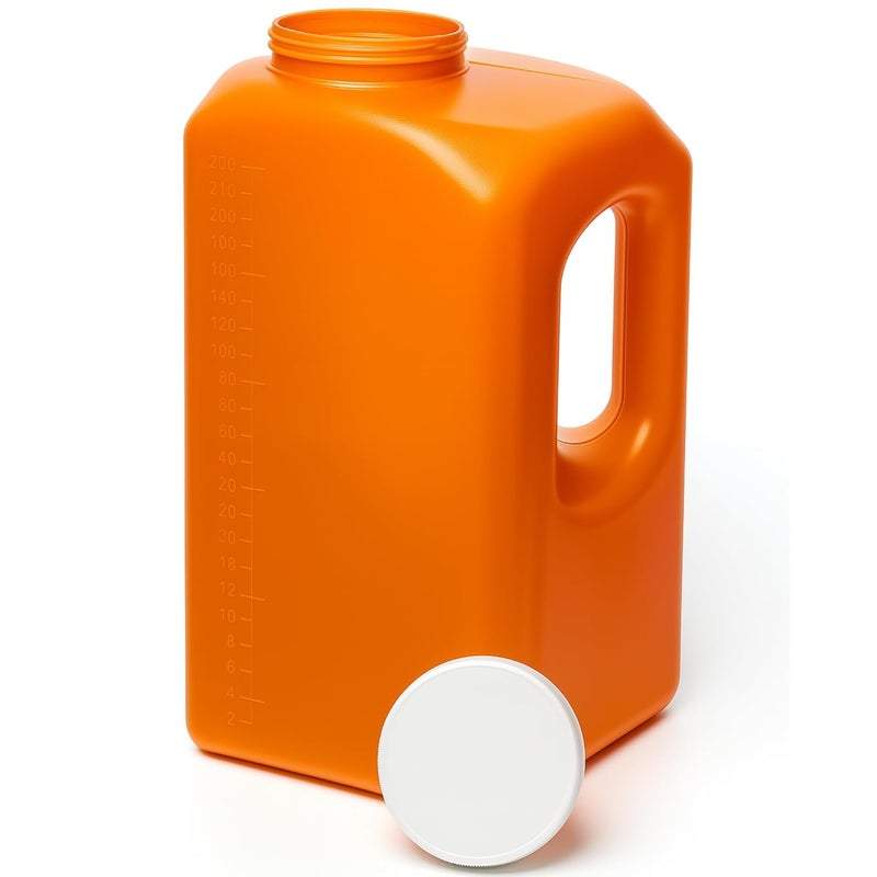 Vakly 24-Hour Urine Collection Bottles with Easy-Grip Handle - Large Graduated Container for Overnight Collection with Wide Opening and Screw On Cover (1) - Image 1