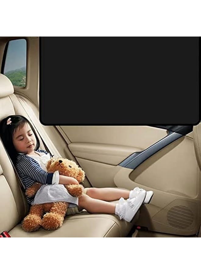 Loquat Car Side Window Sun Shades, Window Sunshades Privacy Curtains, 100% Block Light for Breastfeeding, Taking a nap, Changing Clothes, Camping (Frontu0026Back 4pcs) - Image 3