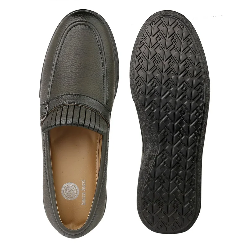 Bacca Bucci Olive ROME Dress Loafers Moccasins & Driving Shoes for Men | Best Price UAE