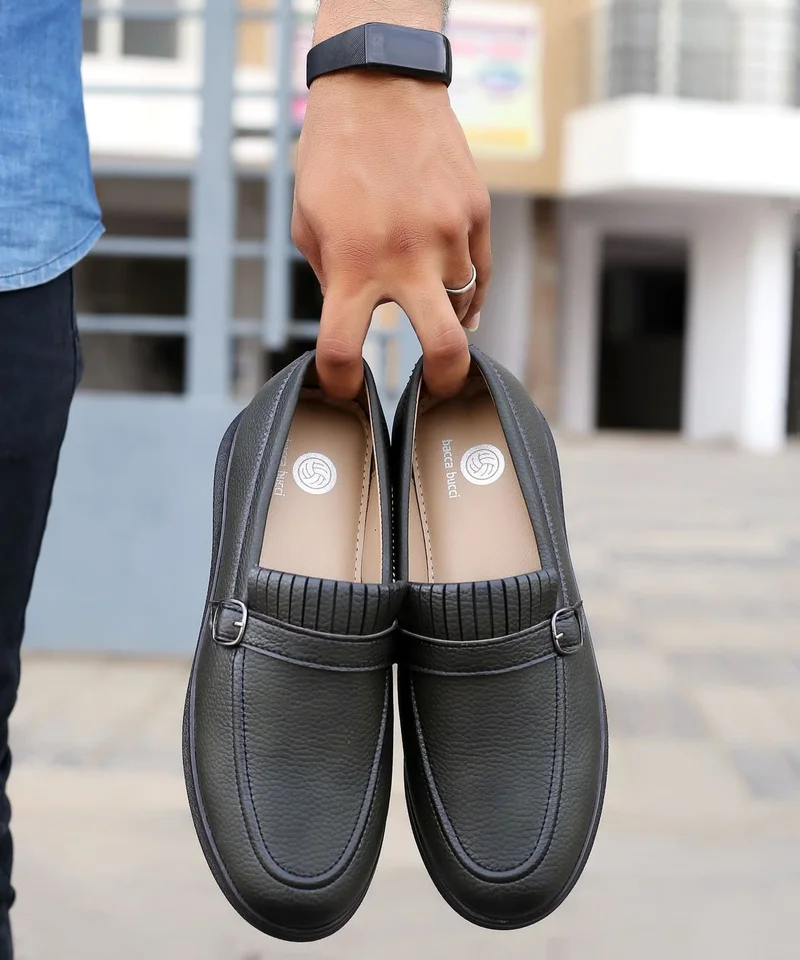 Bacca Bucci Olive ROME Dress Loafers Moccasins & Driving Shoes for Men | Best Price UAE