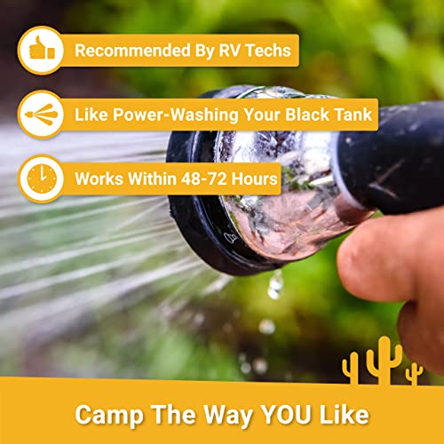 Unique Clean-It RV Black Tank Deep Cleaner Liquid - Effectively Resets Dirty RV Black Tanks - Eliminates Odors and Waste (32 oz) - Image 5