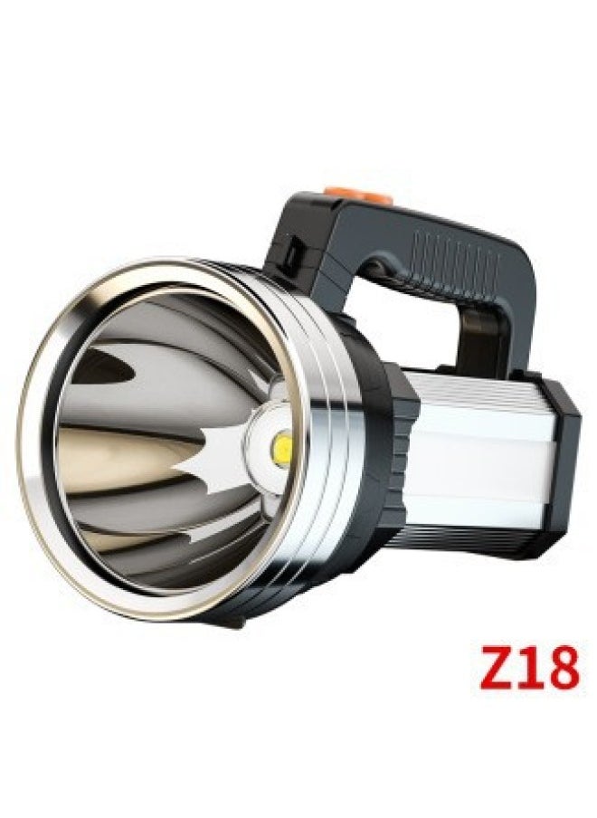 Generic Small Savage Strong Light Emergency Flashlight Rechargeable Multi-function USB Output COB Work Light Outdoor Portable Searchlight-Color:Z15-P70 Wick With Side Lights Red And Blue Warning Lights (data Cable With Charging Head)  - Image 3