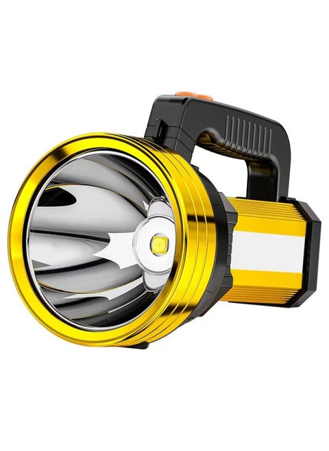 Small Savage Strong Light Emergency Flashlight Rechargeable Multi-function USB Output COB Work Light Outdoor Portable Searchlight-Color:Z15-P70 Wick With Side Lights Red And Blue Warning Lights (data Cable With Charging Head)