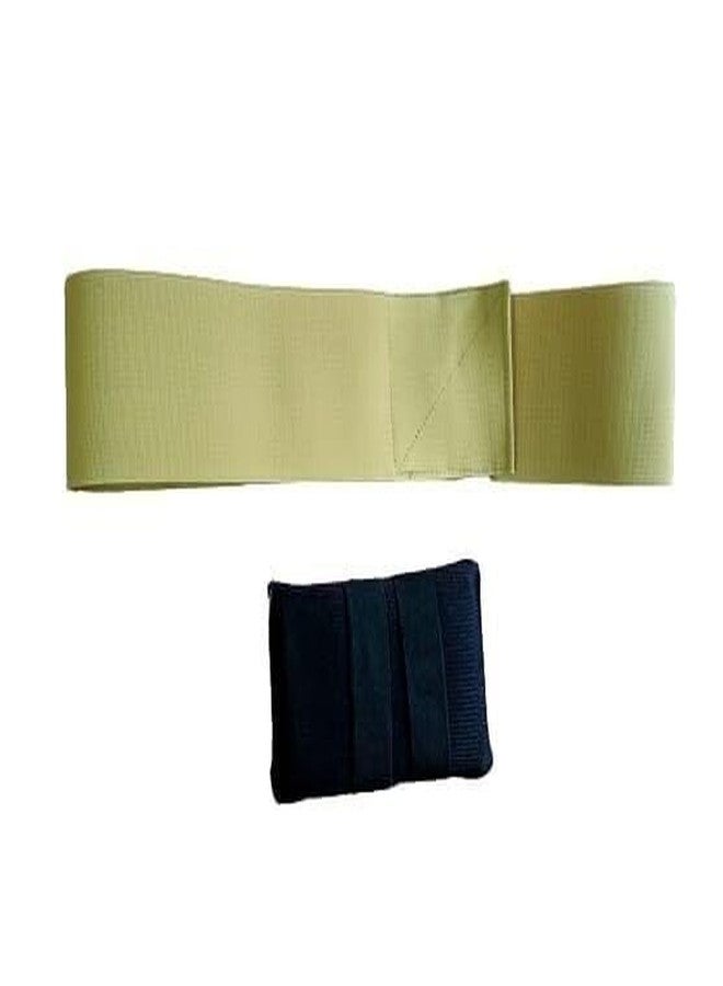 ZIPLO CARE Umbilical Hernia Belt for men (compression pad). Umbilical hernia belt for women: prevention of surgery. Abdominal binder for men - Hernia support belt women (hernia belts): pain relief (Small) - Image 4