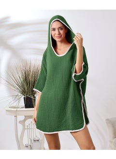 Destiny Hometex 4 Layer Muslin Hooded Adult Women's Poncho  - Image 5