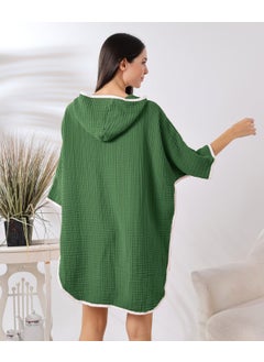 Destiny Hometex 4 Layer Muslin Hooded Adult Women's Poncho  - Image 4