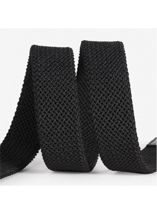 ILovhaprty Men's Adjustable Braided Belt -  125cm Lightweight Nylon Braided Belt, Black Durable Stretch Belts Braided Belts for Golf, Casual Wear Jeans and Outdoor Activities - Image 4