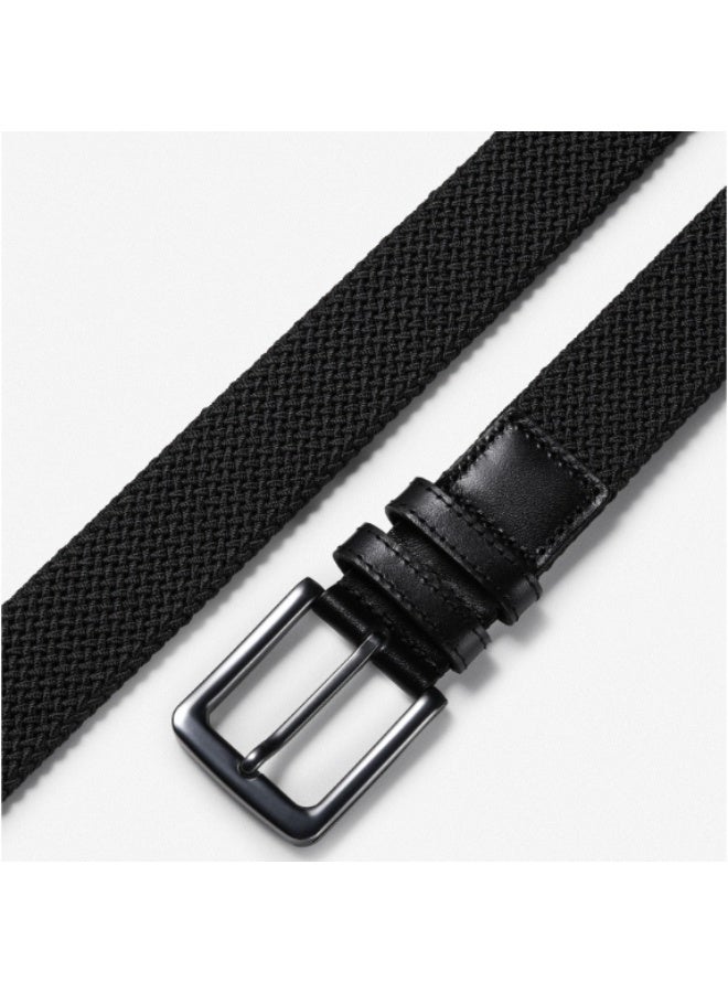 ILovhaprty Men's Adjustable Braided Belt -  125cm Lightweight Nylon Braided Belt, Black Durable Stretch Belts Braided Belts for Golf, Casual Wear Jeans and Outdoor Activities - Image 3