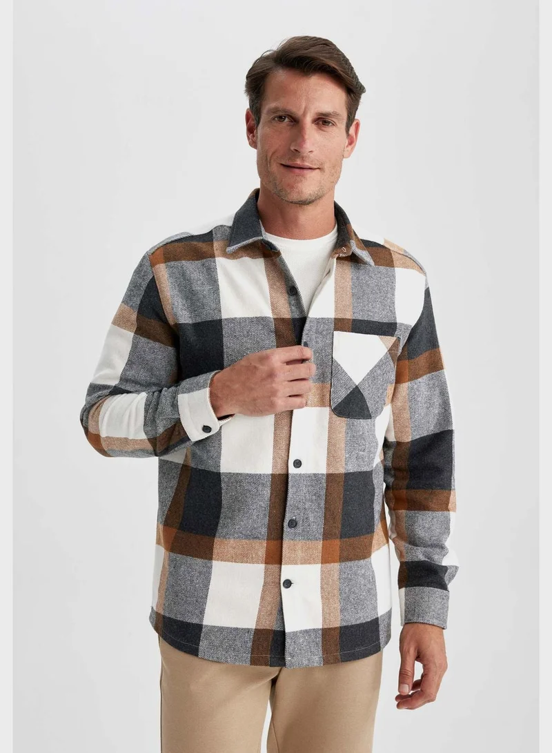 DeFacto Checked Regular Fit Shirt