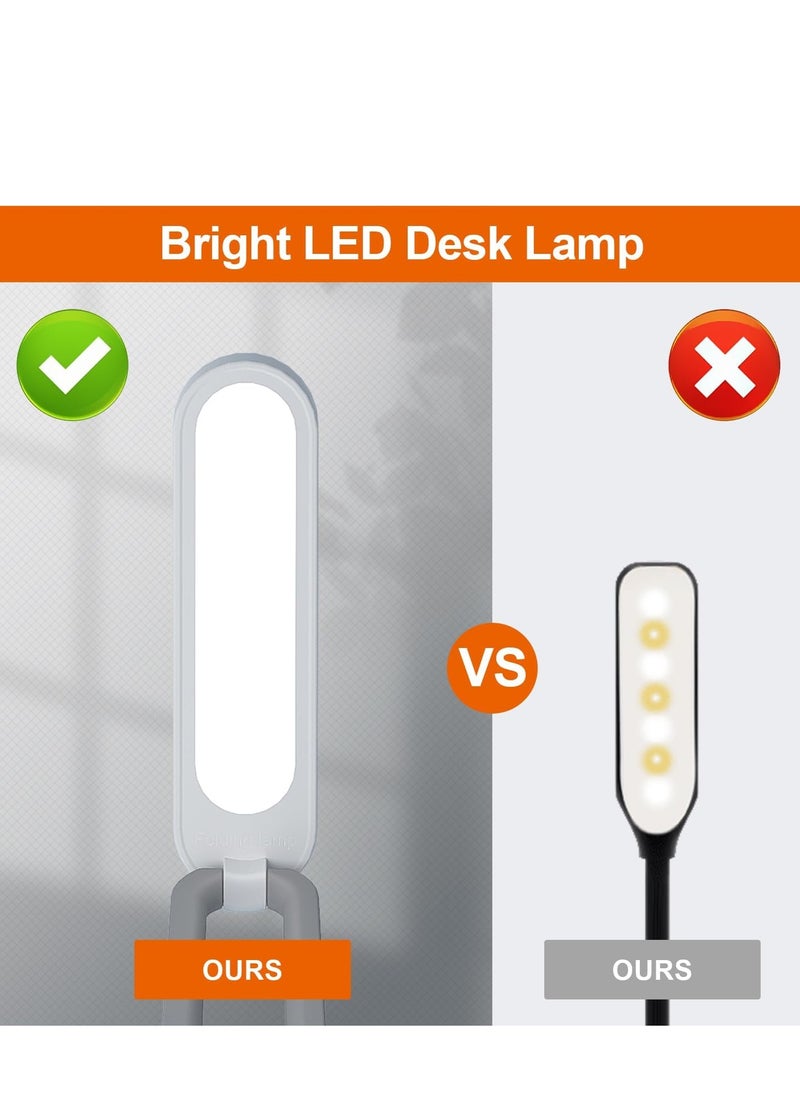 Generic LED Desk Lamp for Office Home  Battery Operated Lamp Rechargeable Lamp Foldable & Portable Light, LED Desk Light Strip, 3 Brightness Dimmable Small Desk Lamp Wireless Reading Lamp  - Image 5