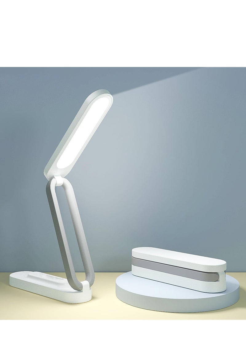 Generic LED Desk Lamp for Office Home  Battery Operated Lamp Rechargeable Lamp Foldable & Portable Light, LED Desk Light Strip, 3 Brightness Dimmable Small Desk Lamp Wireless Reading Lamp  - Image 2