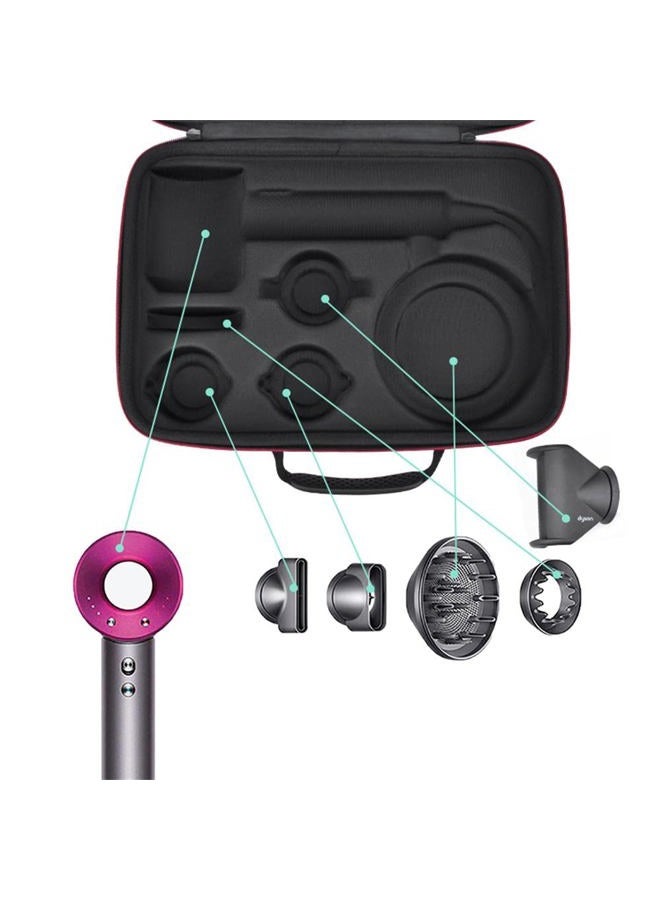 XBERSTAR Travel Carrying Case Hair Dryer Storage Box Organizer Oxford Cloth Hard Shell Bag New for Dyson HD08 Shockproof Waterproof - Image 2
