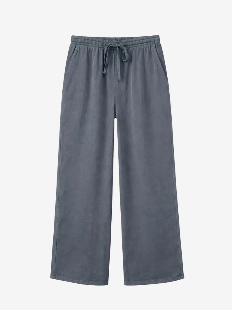 MixRay MIXRAY Wide Leg Cotton Palazzo Pants