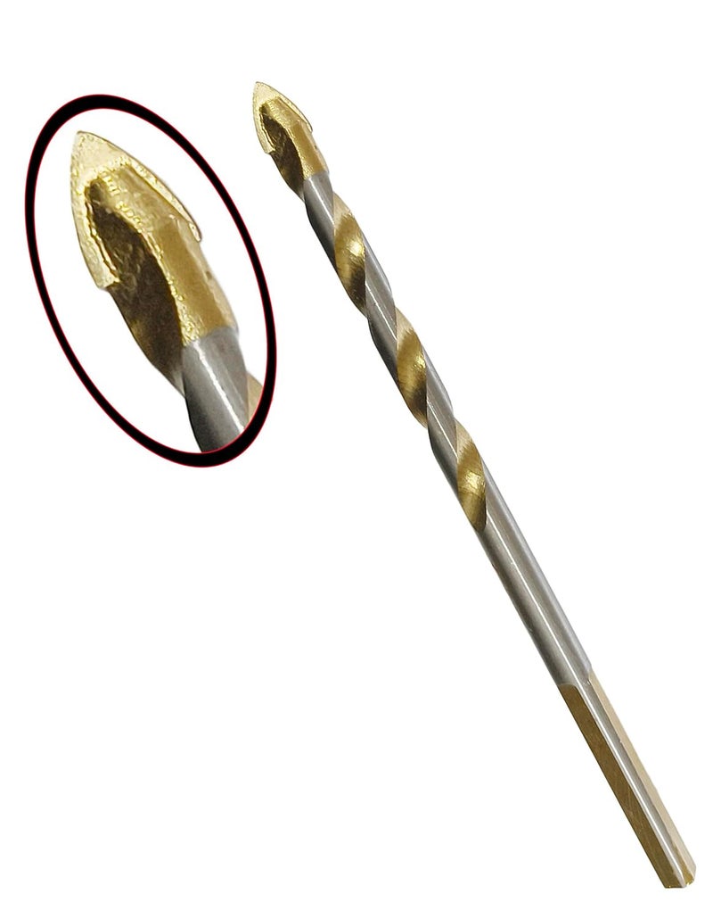 Inditrust Ceramic bit set Tungsten Carbide for tile,Glass, Marble, Wood drill bit (8mm 5pcs) - Image 2