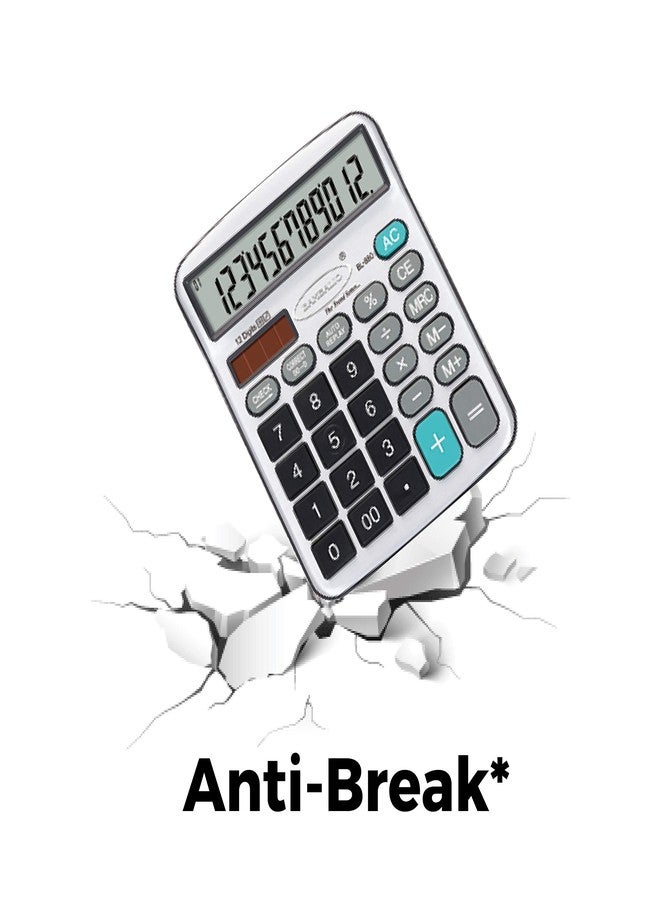 Bambalio12 Digits BL-880 Electronic Calculator with Big Display & Metallic Panel 3 Years Warranty - Image 4