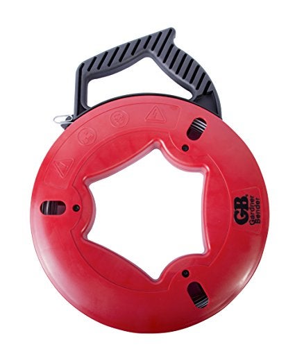 Gardner Bender FTS125R Fish Tape Plated Carbon Steel UpperHand with Rubber Grip 125 ft Red