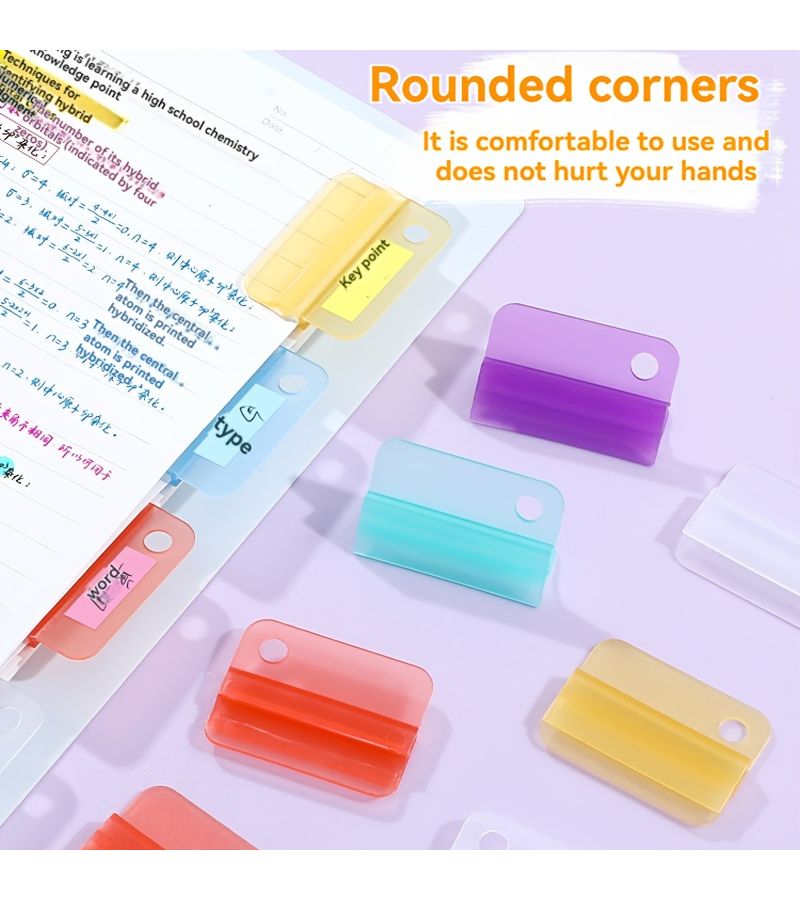 5Pcs Yellow Mini Plastic Clips Multipurpose Office Notebook Decorations - Image 3