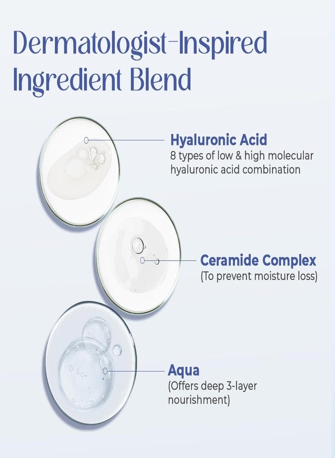 Healing Pharma - Derbeau Oil-Free Moisturizer with 8 Types of Hyaluronic Acid & Ceramide Complex | Lightweight Hydrating Cream for Acne-Prone & Oily Skin | 75g - Image 4
