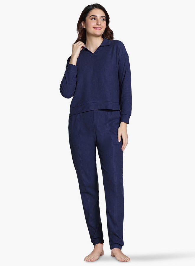 Zivame Textured Pyjama Set - Image 1