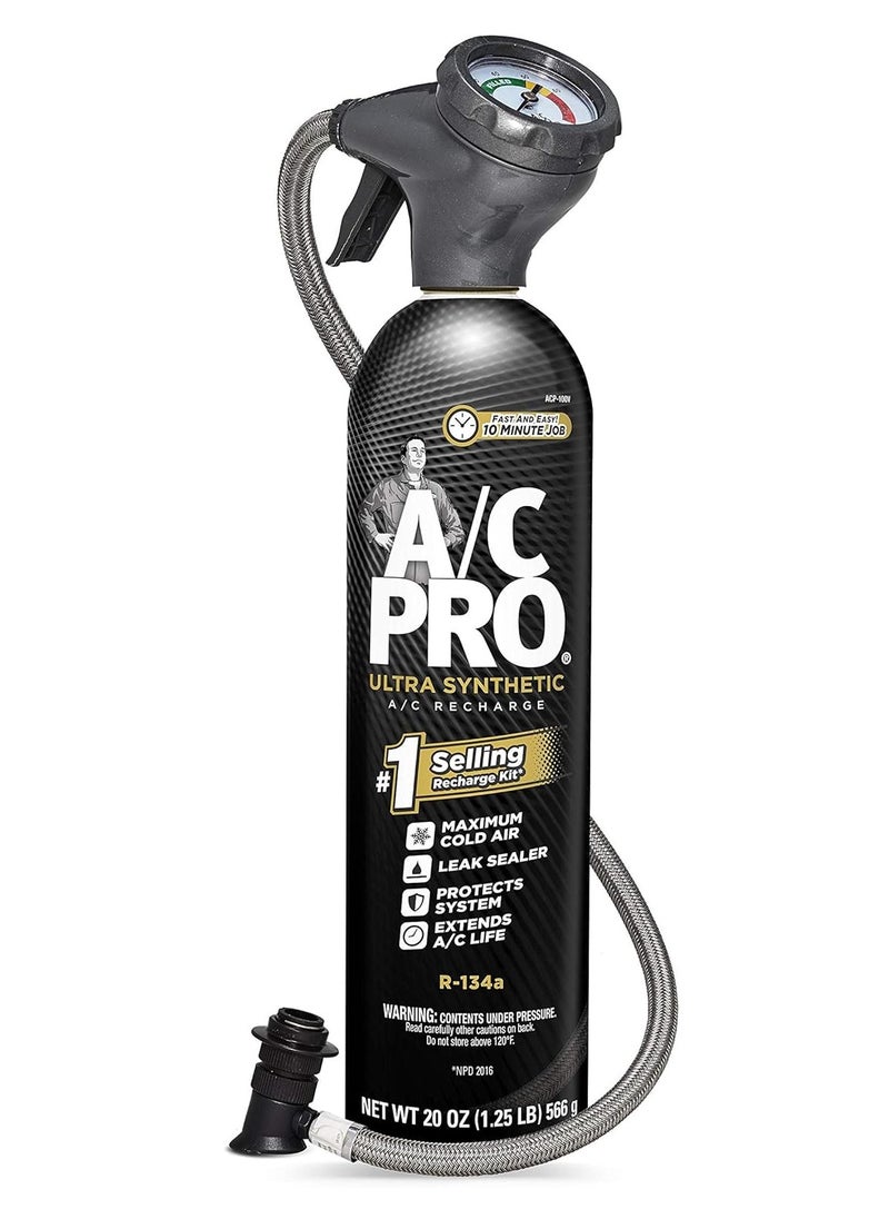 A/C Pro AC pro A/C Ultra Synthetic R-134 Refrigerant 20 OZ USA and tools  - Image 1