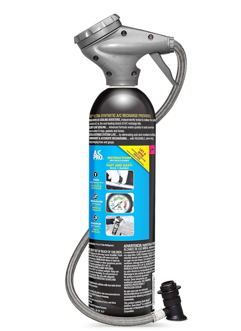 A/C Pro AC pro A/C Ultra Synthetic R-134 Refrigerant 20 OZ USA and tools  - Image 2