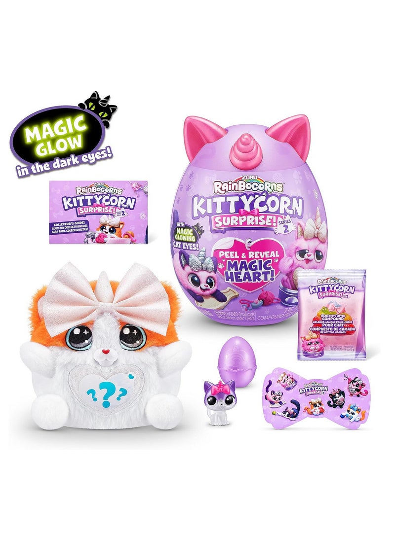 Zuru Rainbocorns Kittycorn Surprise Series 2 With Magic Glowing Cat Eyes Peel And Reveal Magic Heart (Colors may vary)) - Image 2