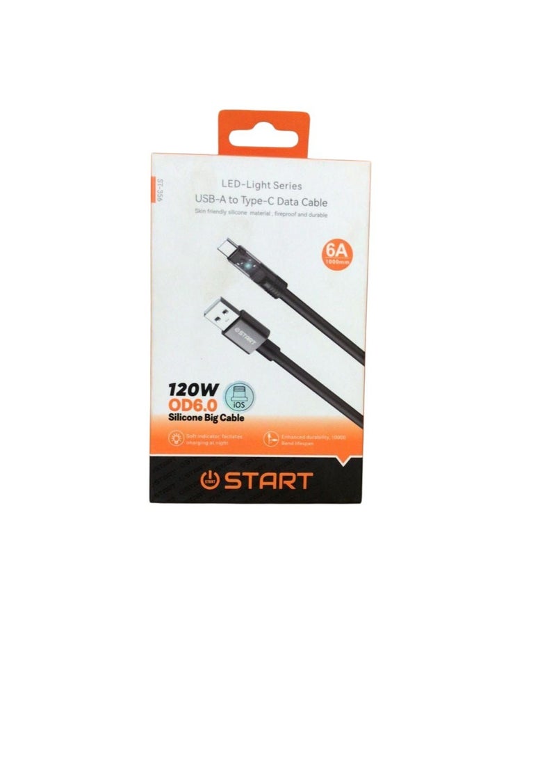 ستارت كابل شحن لهواتف الآيفون مزود بإضاءة LED - Image 3