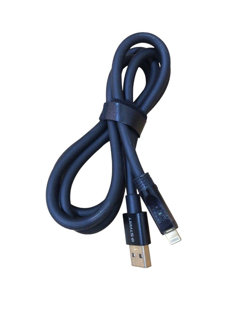 ستارت كابل شحن لهواتف الآيفون مزود بإضاءة LED - Image 1
