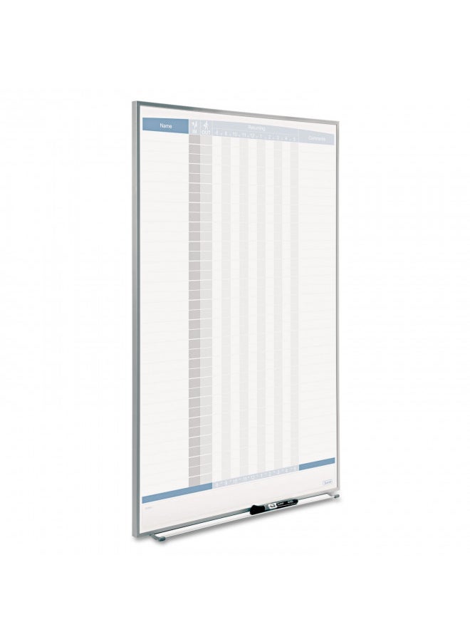 Quartet Matrix In/Out Board, 34 x 23 Inches, Magnetic, Track Up To 36 Employees (33705) - pzsku/ZE6D2FE1A782B025D059EZ/45/_/1731077839/fbb96477-29ad-4d41-b6ee-376915583f28