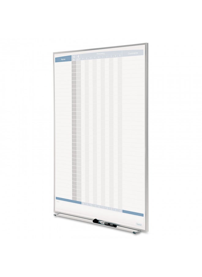 Quartet Matrix In/Out Board, 34 x 23 Inches, Magnetic, Track Up To 36 Employees (33705) - pzsku/ZE6D2FE1A782B025D059EZ/45/_/1731077857/5426b646-5d70-4ba1-8e92-d5ecc5731d4d